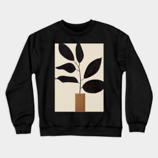 Minimalistic Plant in Pot Crewneck Sweatshirt